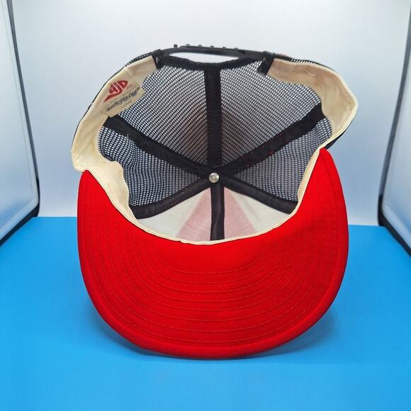 Vintage Lucky Stripes Georgia Bulldogs Trucker Snapback Hat Large Soft Brim - Picture 6 of 7